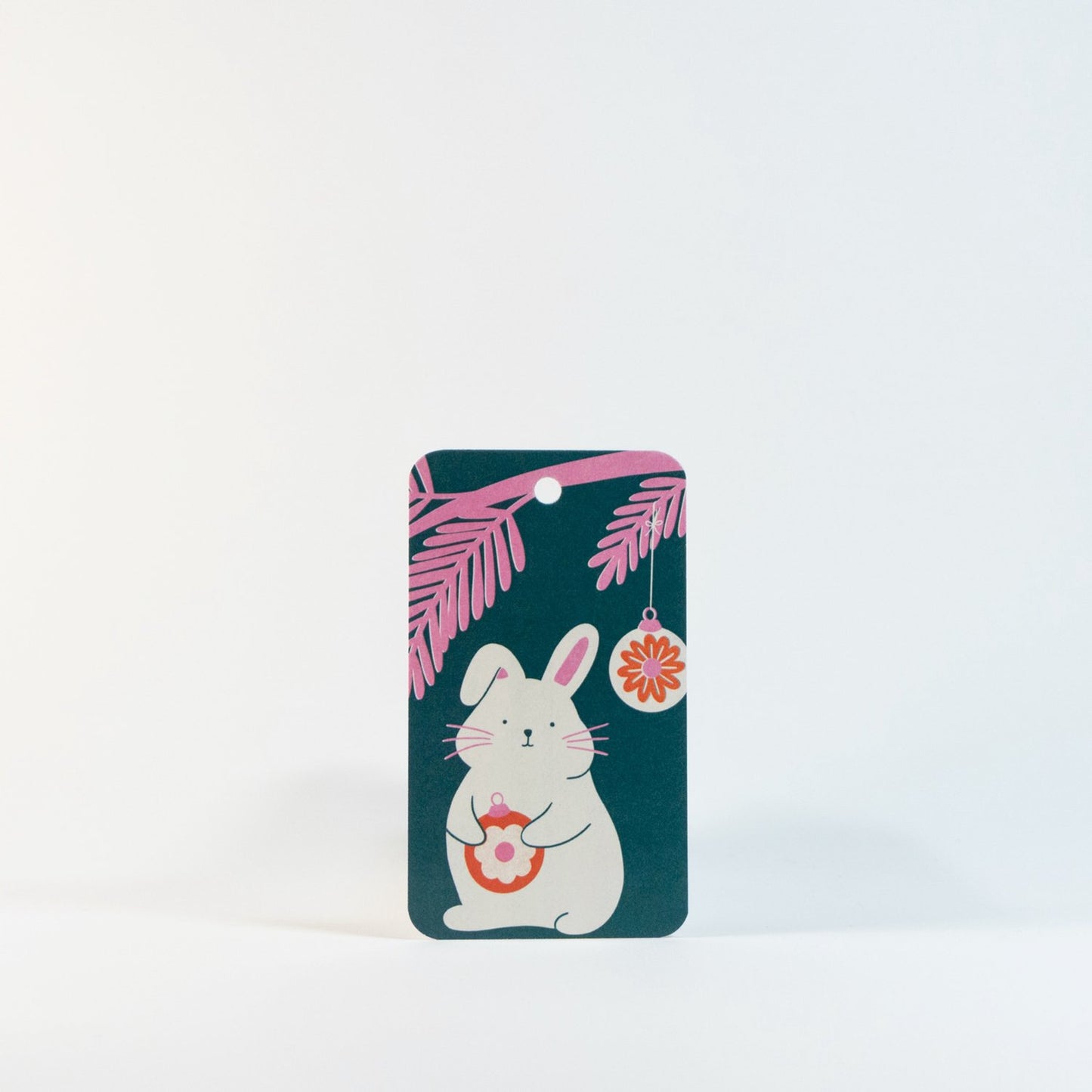 Risograph Festive Animals Gift Tags