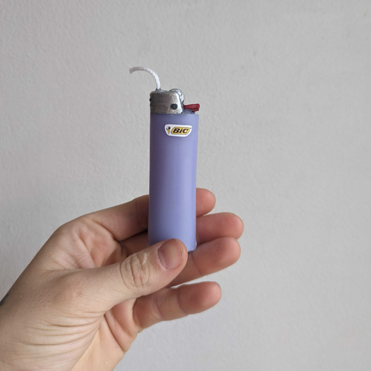 Bic Lighter Candle -Purple
