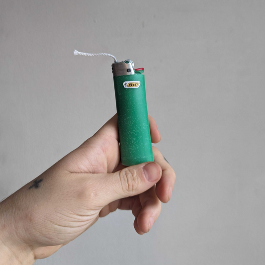 Bic Lighter Candle - Green