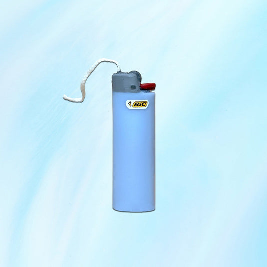 Bic Lighter Candle - Baby Blue