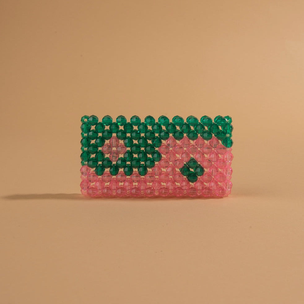 Yin Yang Cardholder - Green + Pink