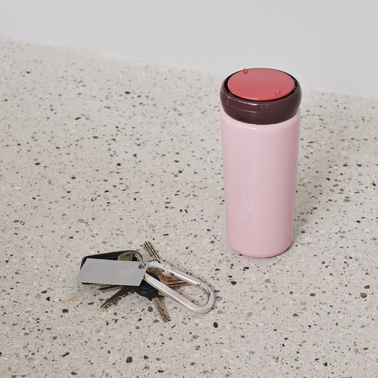 Sowden Travel Cup in pink from HAY brand. Available at Easy Tiger Goods Toronto.