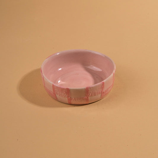 Accessory Bowl- Pink Gingham