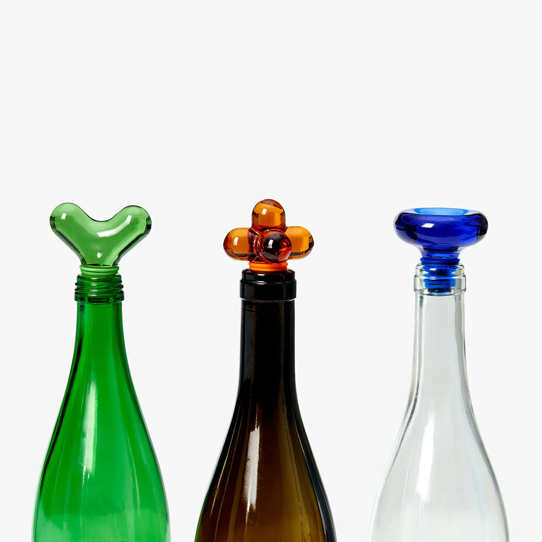 Hob Knob Bottle Stopper - Amber
