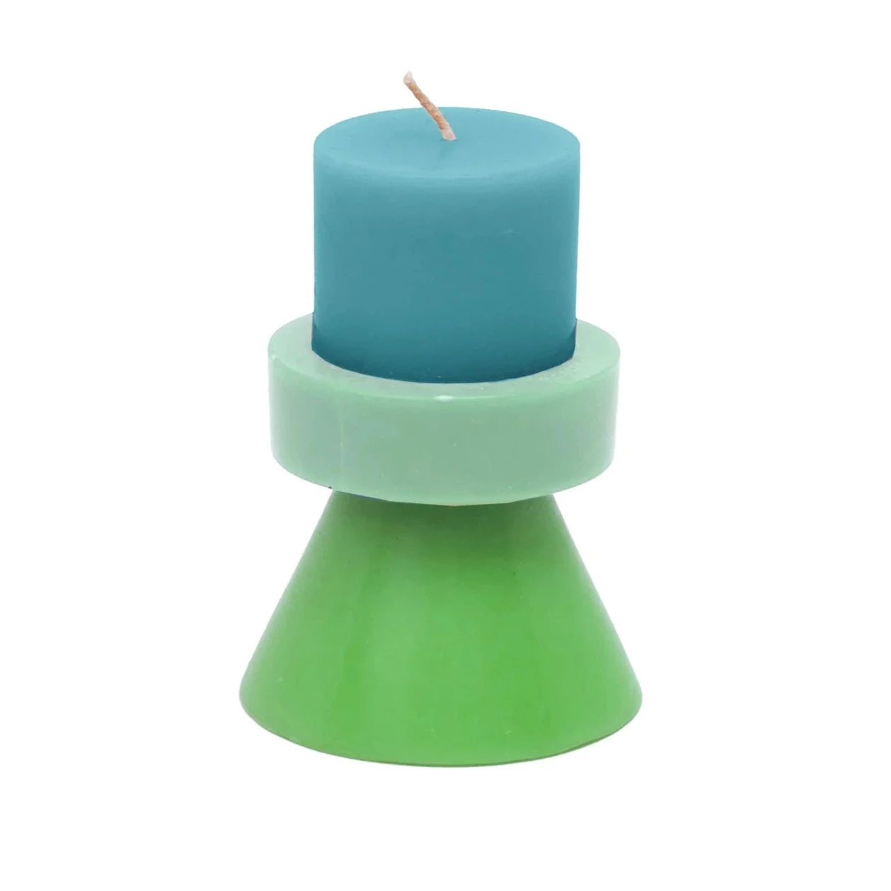 Stack Candle – Mini Green Green Green