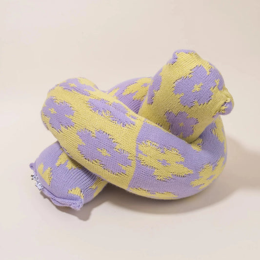 Mini Flower Pillow - Lavender & Olive