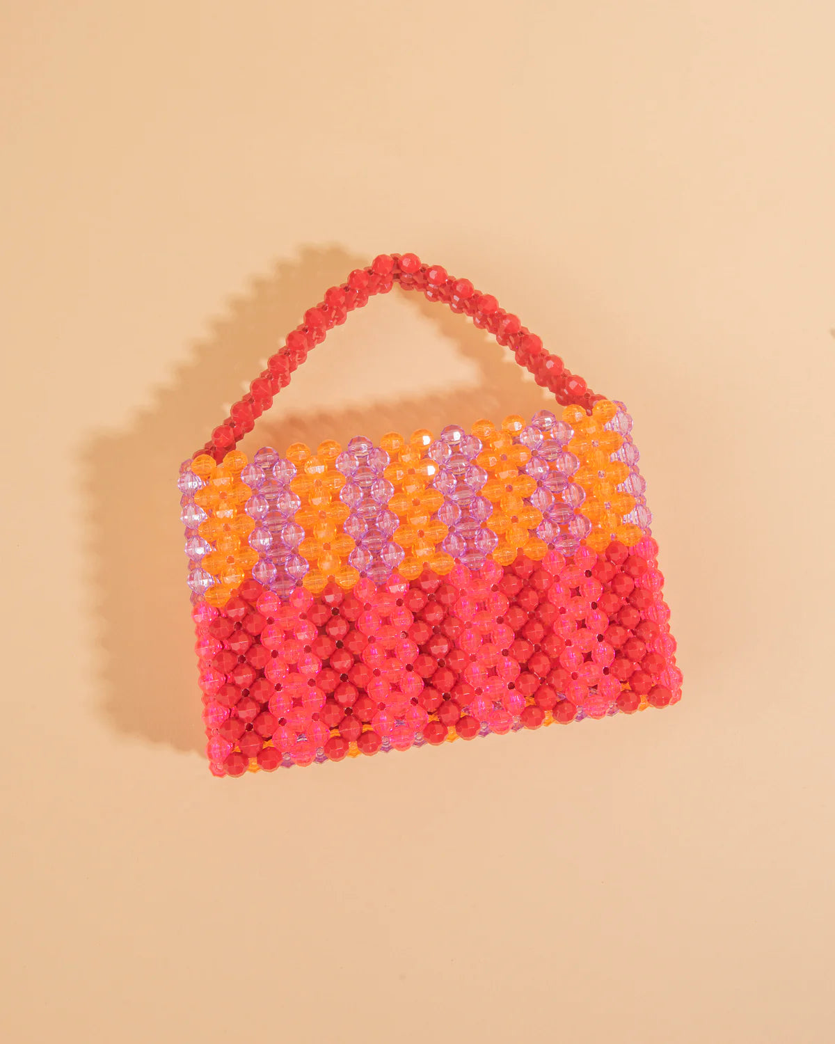 Midi Colour block Bag – Orange and Pink