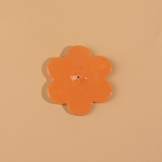Flower Incense Holder - Tangerine