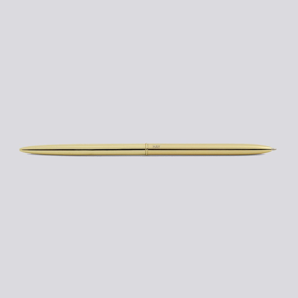 Gold Bullet Pen by HAY. Available at Easy Tiger Goods Toronto.
