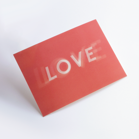 Holographic Post Card - Love