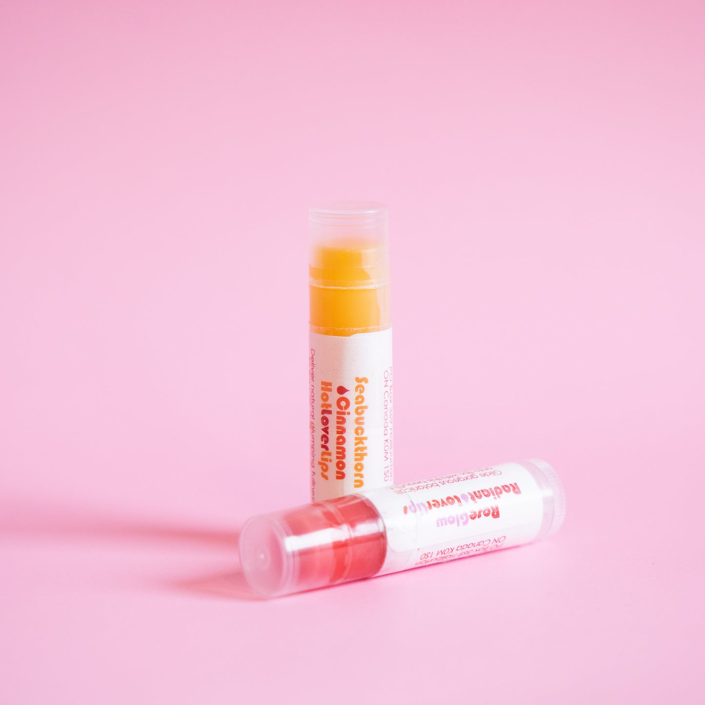 Living Libations Rose Glow Radiant Lover Lips balm. Available at Easy Tiger Toronto.