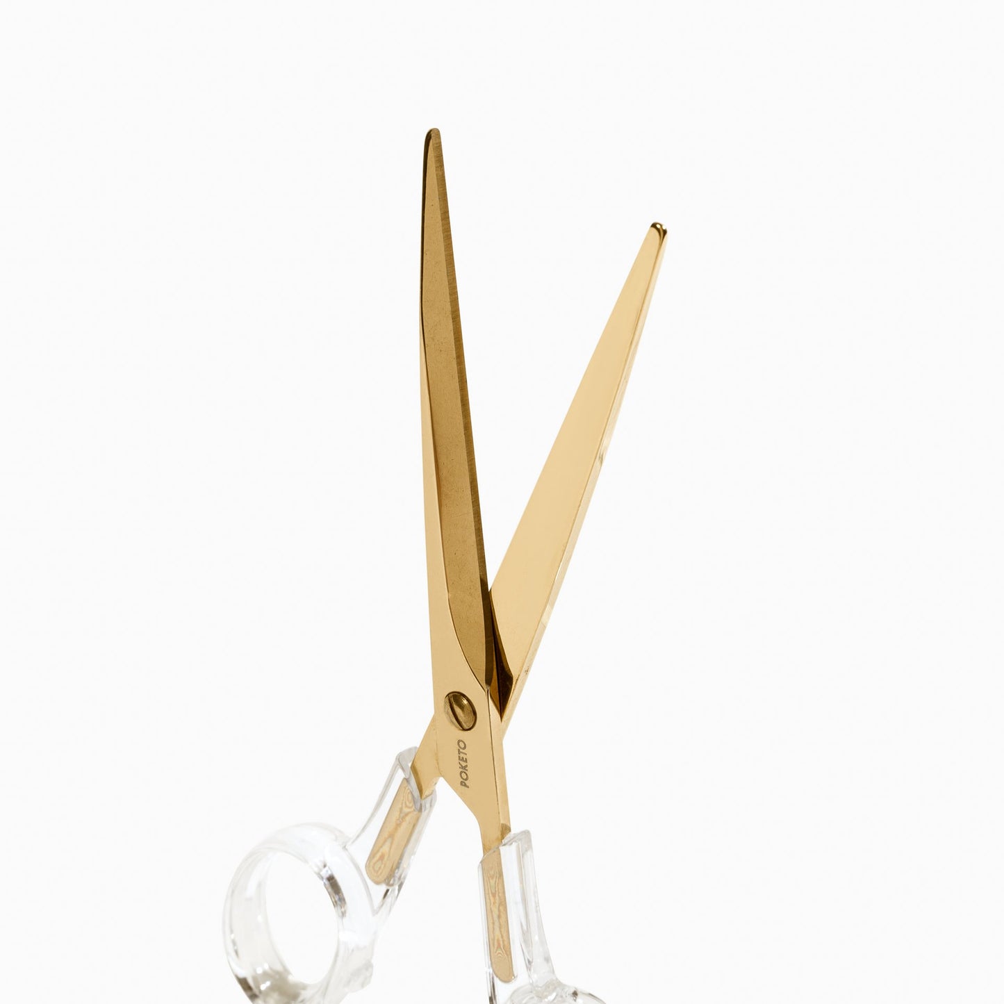 Poketo lucite Scissors in Gold detail. Available at Easy Tiger Toronto.