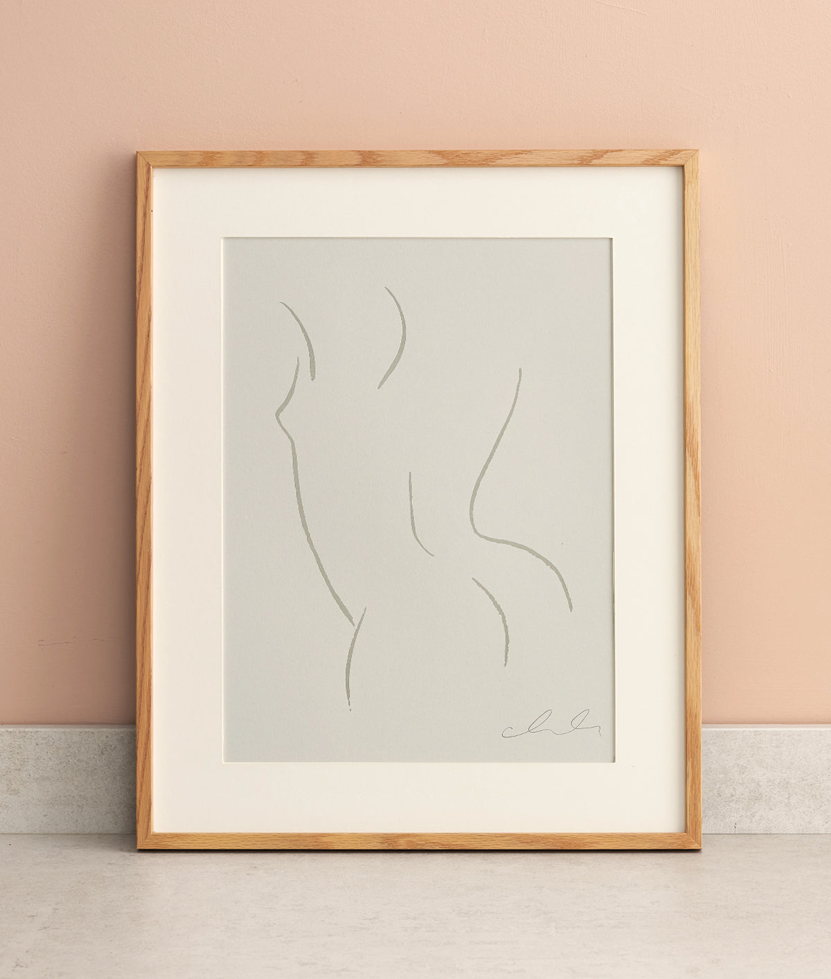 Alexandria Coe Figure Print - Nude From Behind