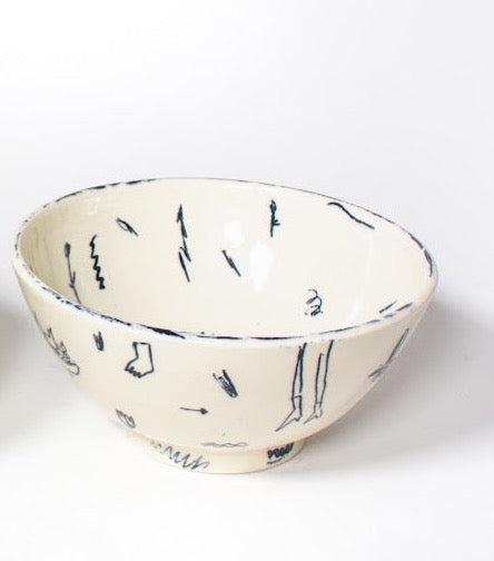 ET x Da Ceramics Doodle Bowl - Angled